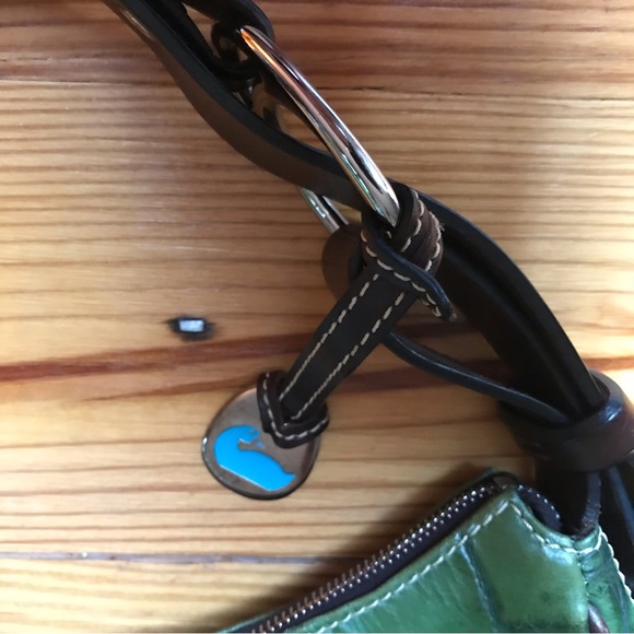 Dooney & Bourke Green Leather Shoulder Bag, EUC, 14” x 9” - Picture 7 of 15